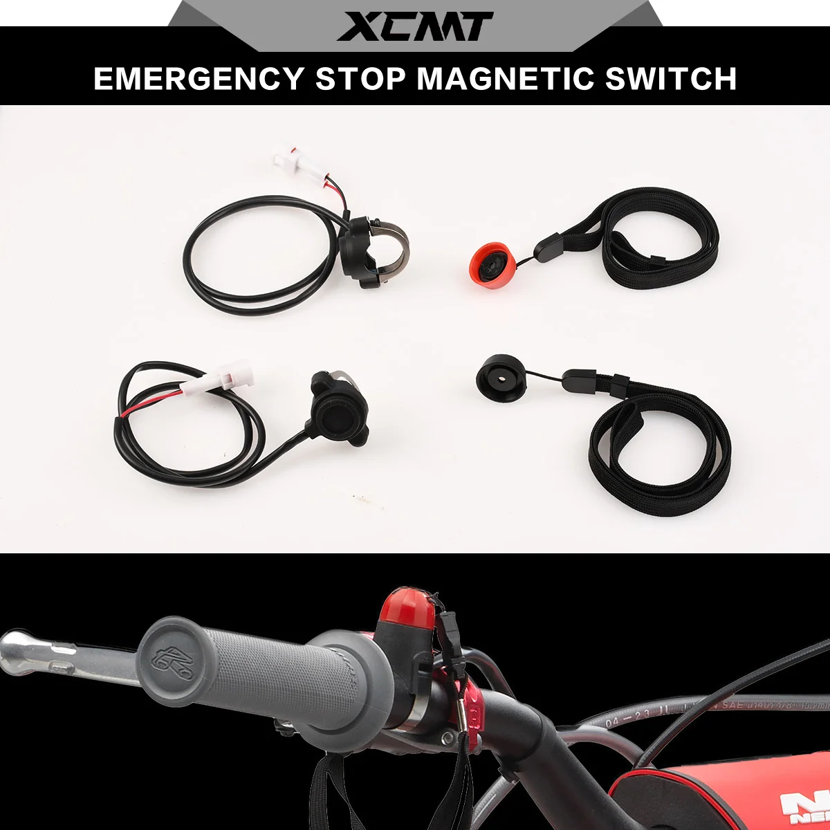 Chama elétrica universal para motocicleta, interruptor anti-queda, magnetismo, tampa superior liga/desliga para ktm EXC-F sxf te fe dirt bike