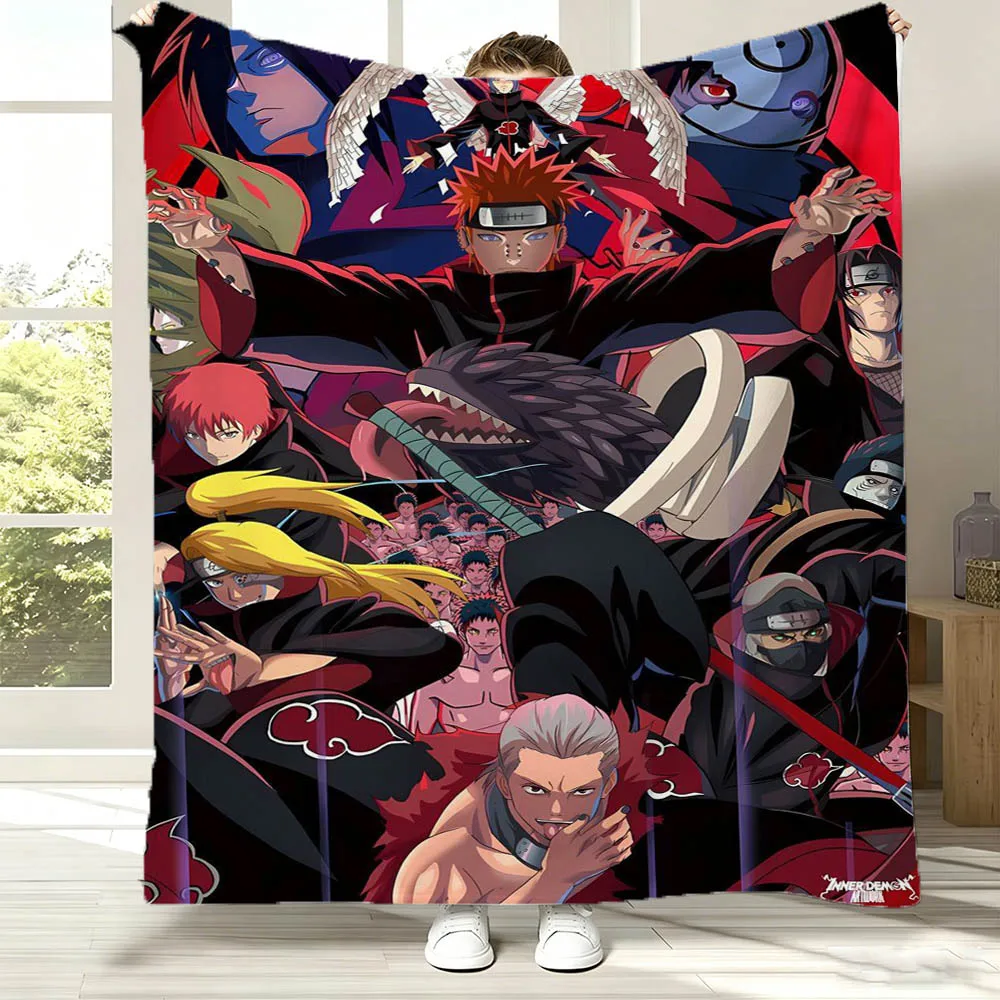 Manga N-Naruto Uchiha Itachi Anime 3D Flannel Blanket Soft Throw Blanket Art For Home Decor Bedroom Bed Sofa Picnic Fan Gifts view 3