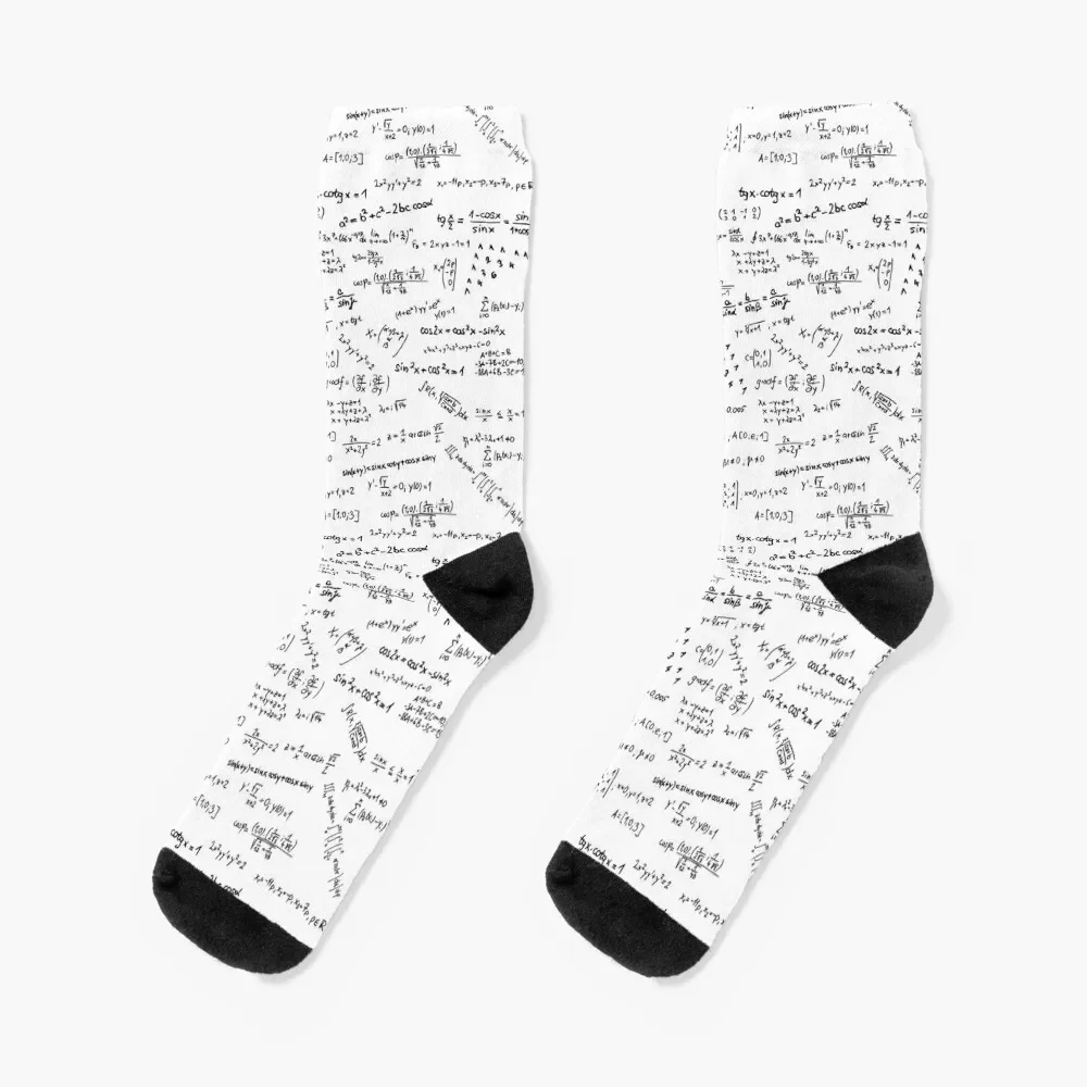 Math Formulas And Numbers Socks winter thermal football Lots valentine gift ideas Girl'S Socks Men's