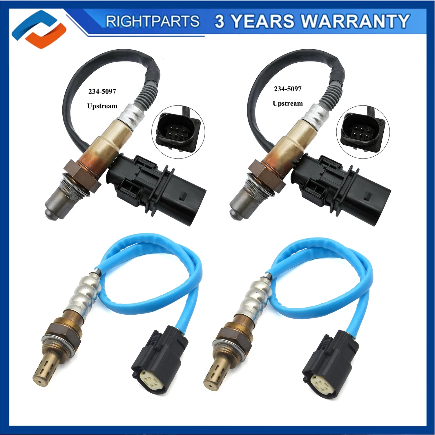 

Up+Downstream Oxygen O2 Sensor For Ford Flex Fusion Taurus 3.5L 2011 2012 Lincoln MKS MKT MKX 3.7L 2011 2012 234-5097 234-4489
