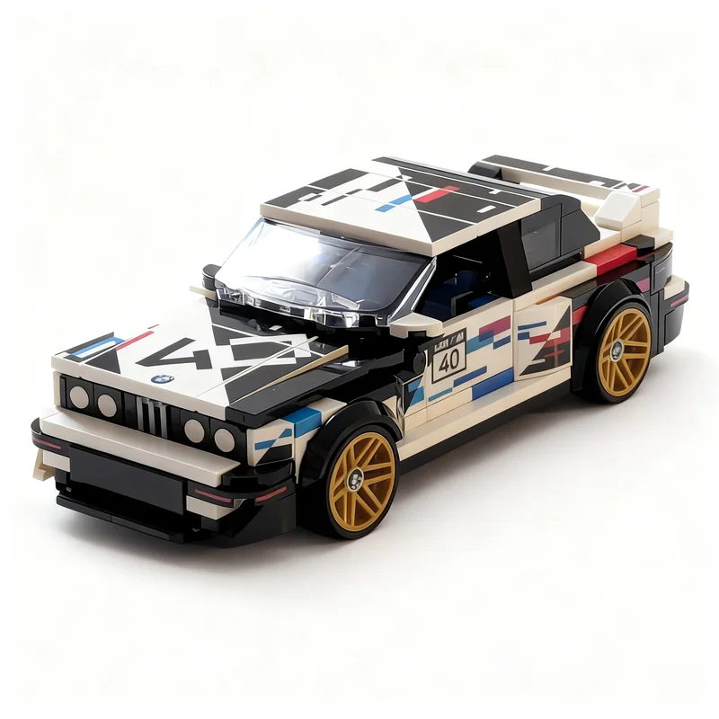 362pcs MOC Mod ® Speed Champion BMWS M3 E30 City Champions Model Building Blocks Toy Brick Collection DIY Education Display