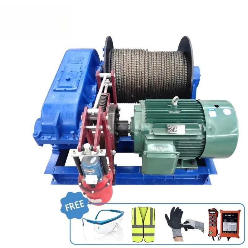 Factory Manufacture 1-100T Electric Winch with Limiter Can Stop Working Automatic