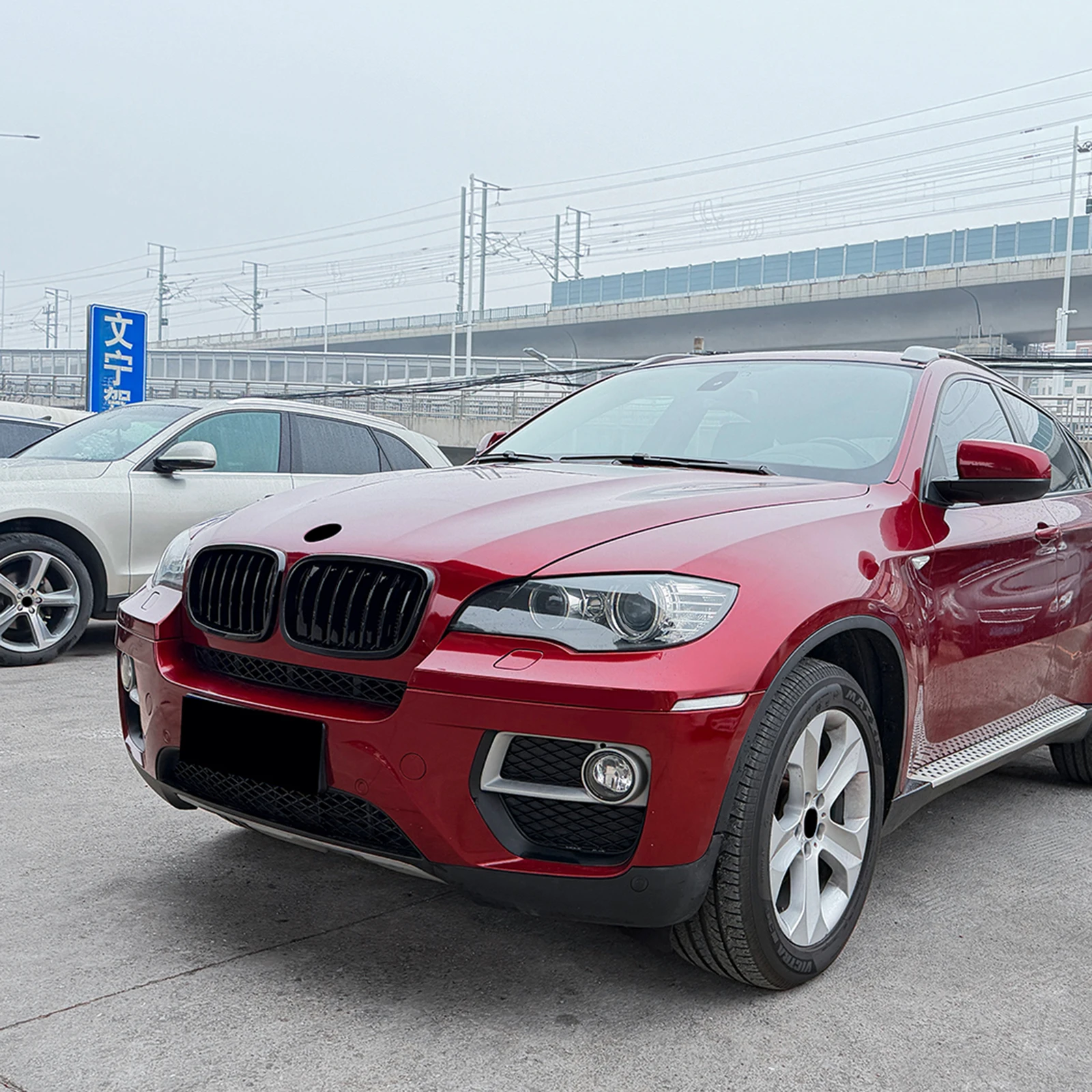 

Front Kidney Grille Racing Grill Upper Bumper Hood Mesh Grid For BMW 2007-2013 X5 E70 2008-2014 X6 E71