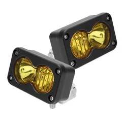 Car Spotlight 3 Inch White Amber LED Pod Driving Work Light for Motorcycle Pickup Truck SUV 4x4 Offroad Roof Luggage Rack Lamp
