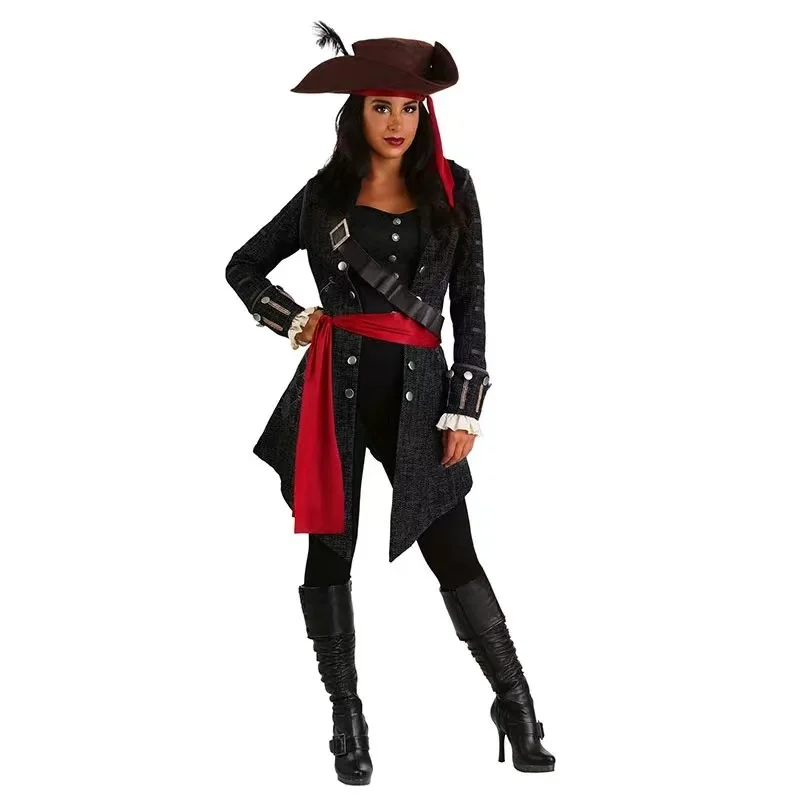 

Pirate Captain Brown For Women Cosplay Costume Accessories Exquisite Photography Props Halloween Party Role