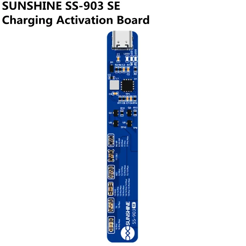 SUNSHINE SS-903 SE Fast Charging Activation Board for IP 8-16Pro 16Plus16ProMax Android Overload Protection Charging Tester