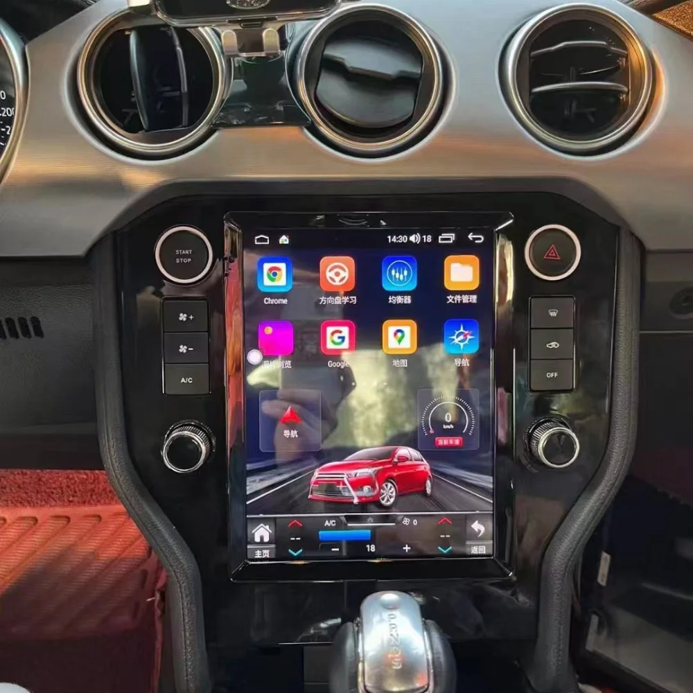 Для Ford Mustang 2015-2021 Android 13 8G256G мультимедийный DVD-плеер Carplay GPS-навигация с сенсорным экраном автомобильное радио