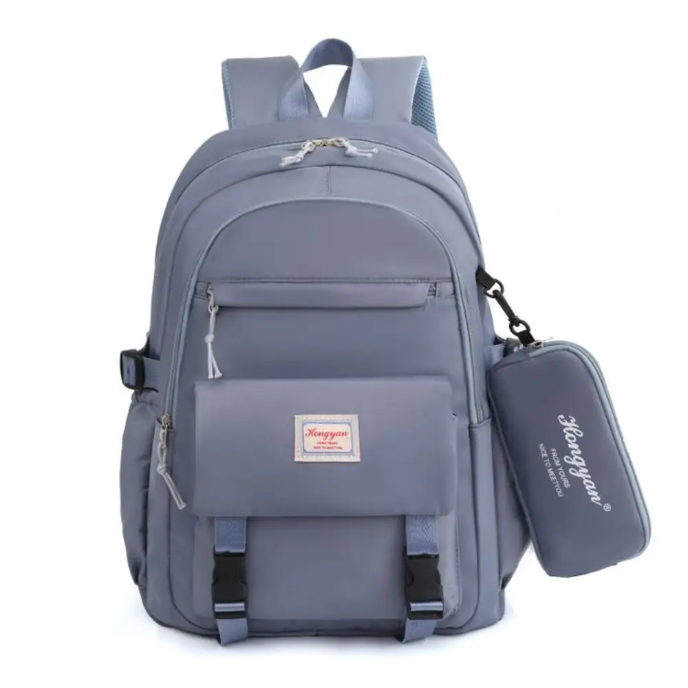 Fashion Oxford Cloth Backpack 2 in 1 Large Capacity School Bag Breathable Multifunction School Rucksack Students
