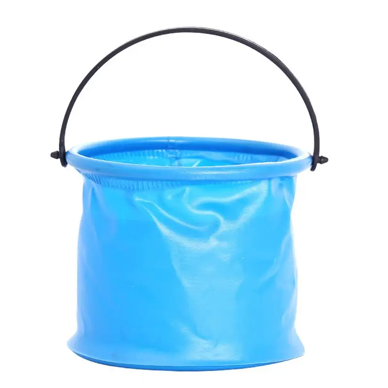 Beach Sand Play Bucket Toy Folding Collapsible Bucket Gardening Tool Sand Pool Play Tool Toy Kids Summer Favor Pen Bucket