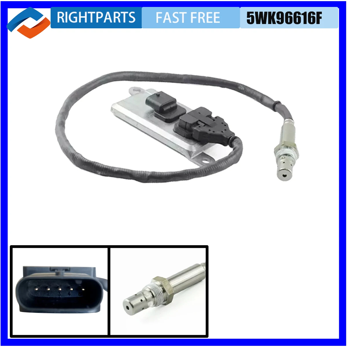 RIGHTPARTS OE 5WK96616F A0091533628 NOX Nitrogen Oxide Sensor For Mercedes-Benz Actros Atego LKW EURO 4 5 6 24V NOX Sensor Tool