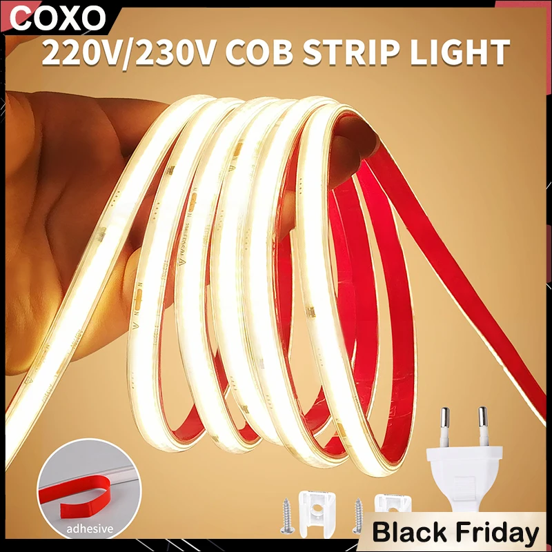 Светодиодная лента COB 220 В