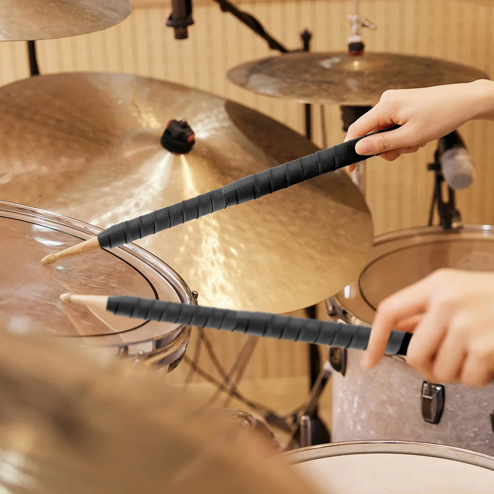 

4Pcs Drum Stick Sweat-Absorbent Tapes Non-Slip Wrap Durable Anti-Skid Band Drumming Accessory Performance Enhancer