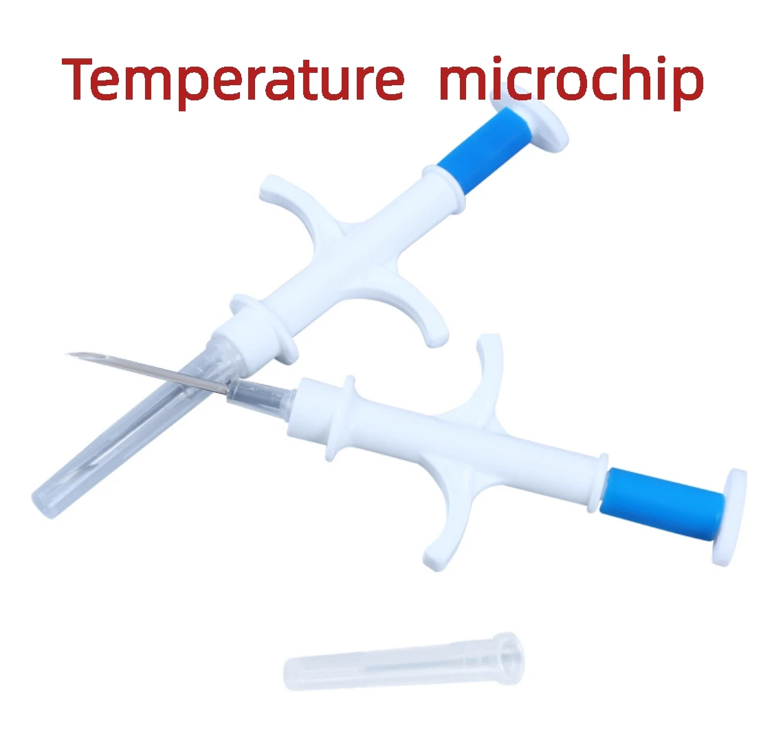 

READELL x100pcs Temperature sensing microchip 1.4X8/2.12X12/1.25X7mm Pet Syringe animal microchip with syring