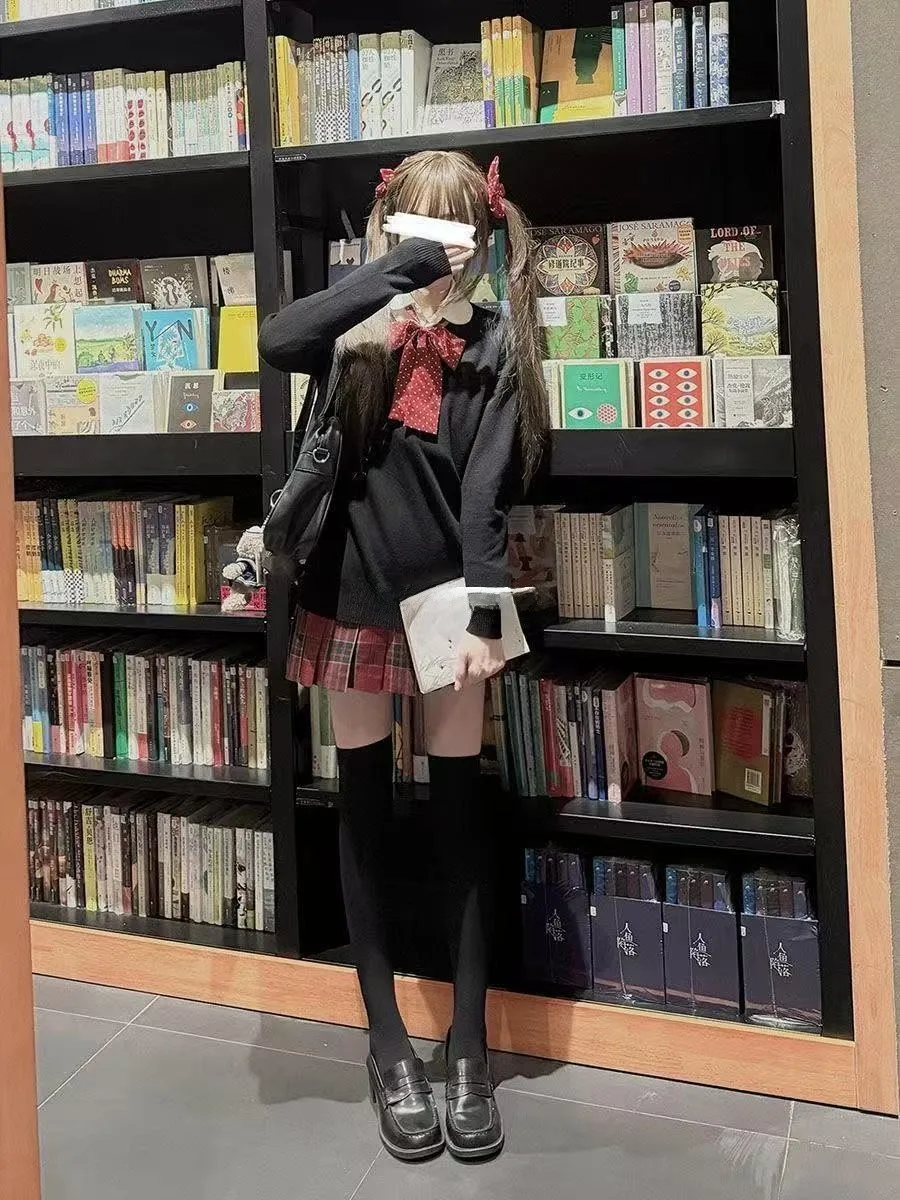 

Оригинальный дизайн, длинный свитер Sve irt, комплект женской верхней одежды, вязаный верхний слой для колледжа, осенне-зимний ансамбль Faion