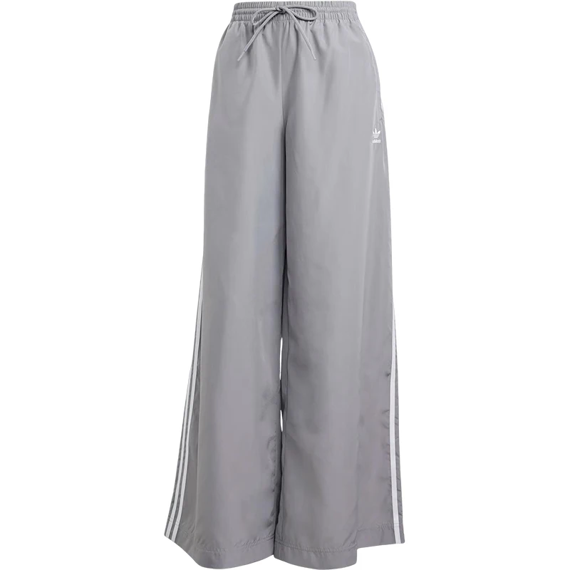 أديداس أصلية 2025 بنطال نسائي فضفاض واسع الساق بثلاثة خطوط منسوج JD3389 #5