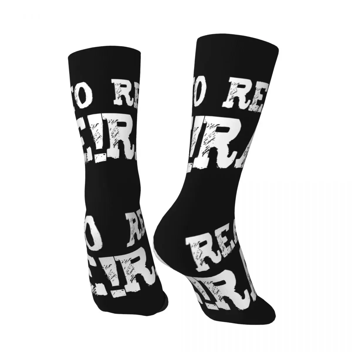 Crazy compression Go Sock for Men Harajuku Ready To Race Quality Pattern Crew Sock novità