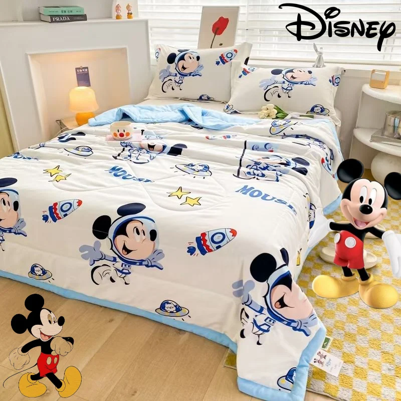 

Kawaii Disney Mickey Children's Home Dormitory Cartoon Pattern Summer Soft and Breathable Air Conditioner Summer Cool Quilt