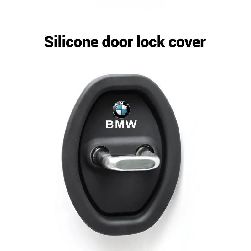 2/4pcs Silicone Car Door Lock Buckle Anti-collision Protective Cover For BMW X1 F48 X3 G01 X4 G02 X5 F15 X6 F16 G05 G06 F49 2021