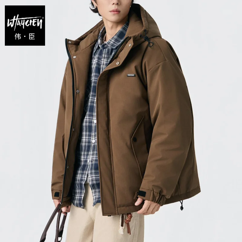 

plus Size Men's down Jaet 90 Du down Filling Thiened Winter Coat Warm Casual Outerwear for plus Size Men And Boys