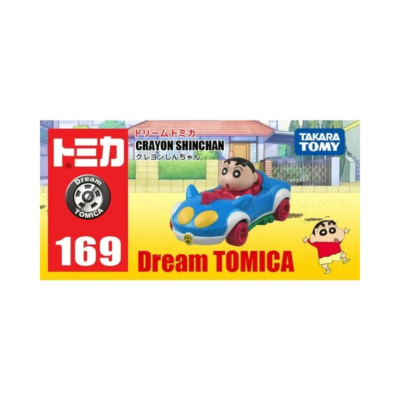 Takara Tomy Dream Tomica No.169 Crayon ShinChan Car Classic Anime Figure Limited Collectible Model Boy Girl Toys Ornaments Gifts