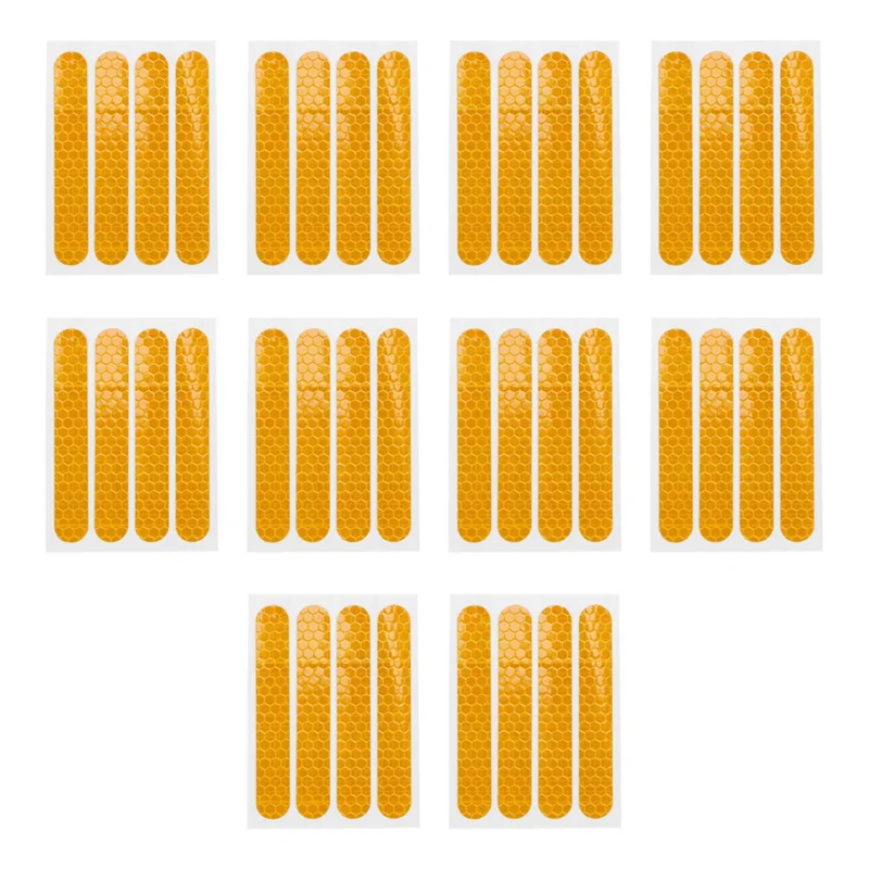 AB56-40PCS Yellow Front Rear Wheel Cover Protective Shell Reflective Sticker For Ninebot Max G30 Scooter Accessories