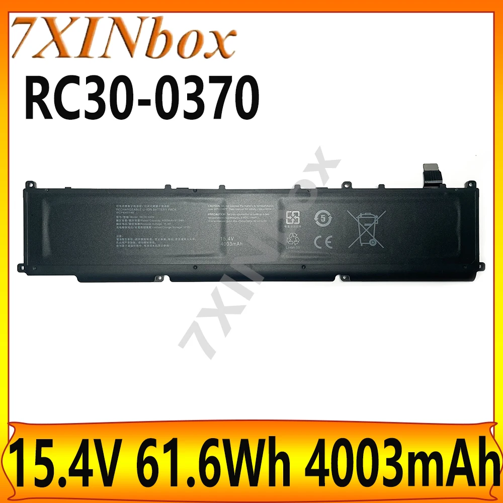 

7XINbox 61,6 Втч RC30-0370 15,4 В 4003 мАч OEM аккумулятор для Razer Blade Ryzen 14 "21 2022 RZ09-0370 RZ09-0368 RZ09-0370AE23-R3U1