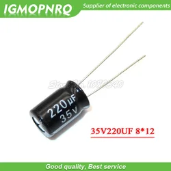 20PCS 35V220UF 8*12mm 220UF 35V 8*12 Aluminum electrolytic capacitor