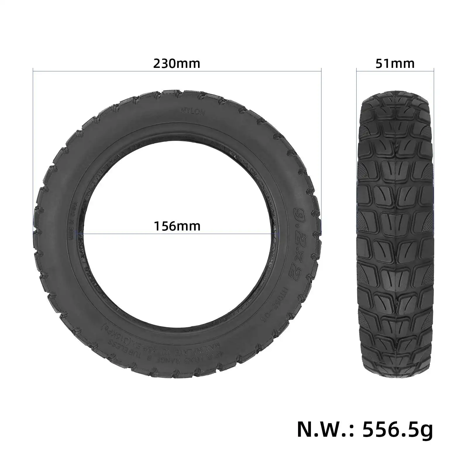 2pcs 9.2x2 Off-road Tubeless Tire For Xiaomi Mijia M365/Pro/Pro2/1S/Mi3 Electric Scooter 9 Inch Vacuum Wheel Tyre Upgraded Parts