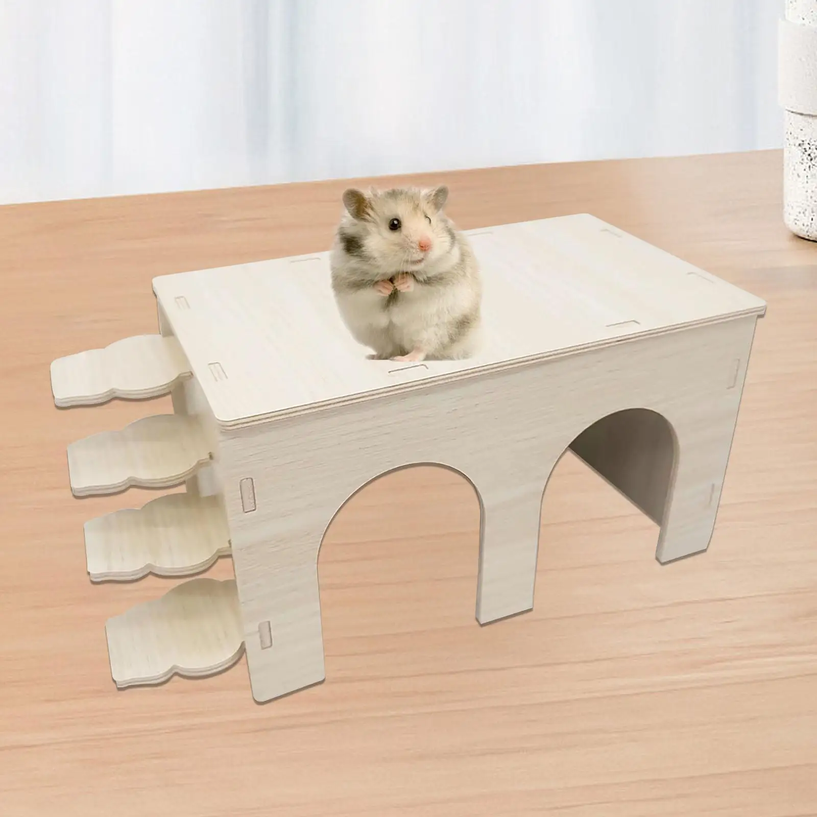 Hamster House Rest Easy to Assemble Habitat for Small Animals Mouse Hedgehog