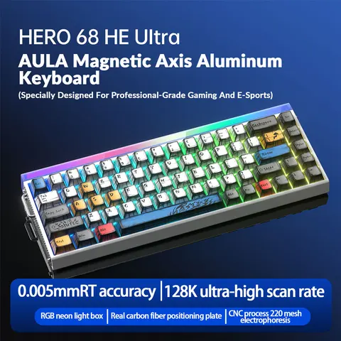AULA HERO68 HE Ultra/pro игровая механическая клавиатура 68 клавиш