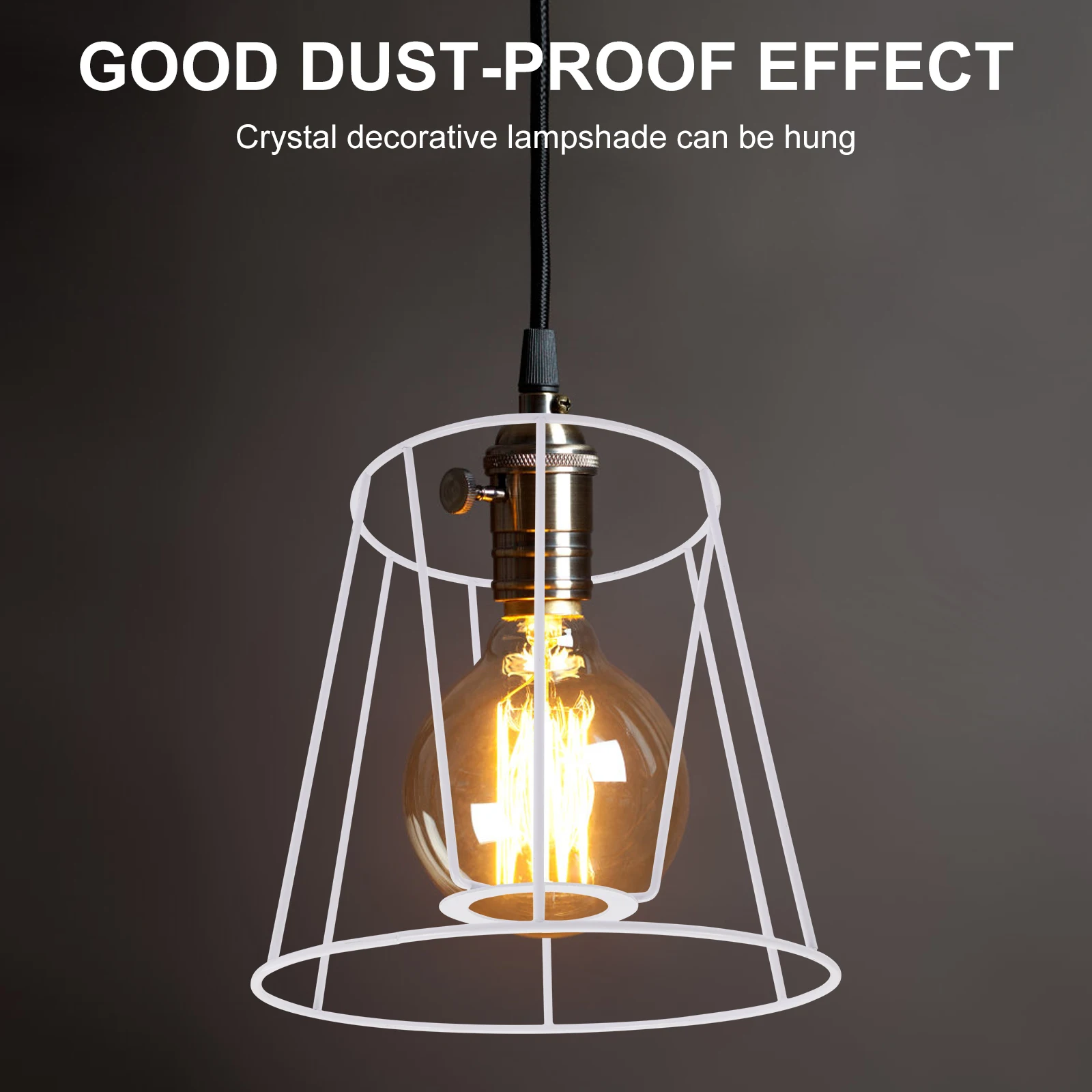

Iron Lampshade Accessories Metal Cage Frame Rings Wire Light Material Holder for DIY Lighting Decor Elegant Sturdy