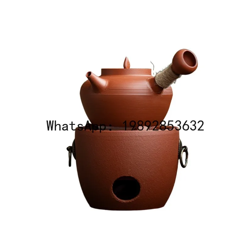 

PYJ sand pot set Household enclosure stove carbon stove side handle pot Kung Fu tea set tea pottery pot