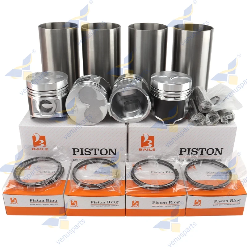 

For Shibaura N844 N844L N844T Piston + Piston Rings+ Cylinder Liner Overhaul Rebuild Kit Engine Parts