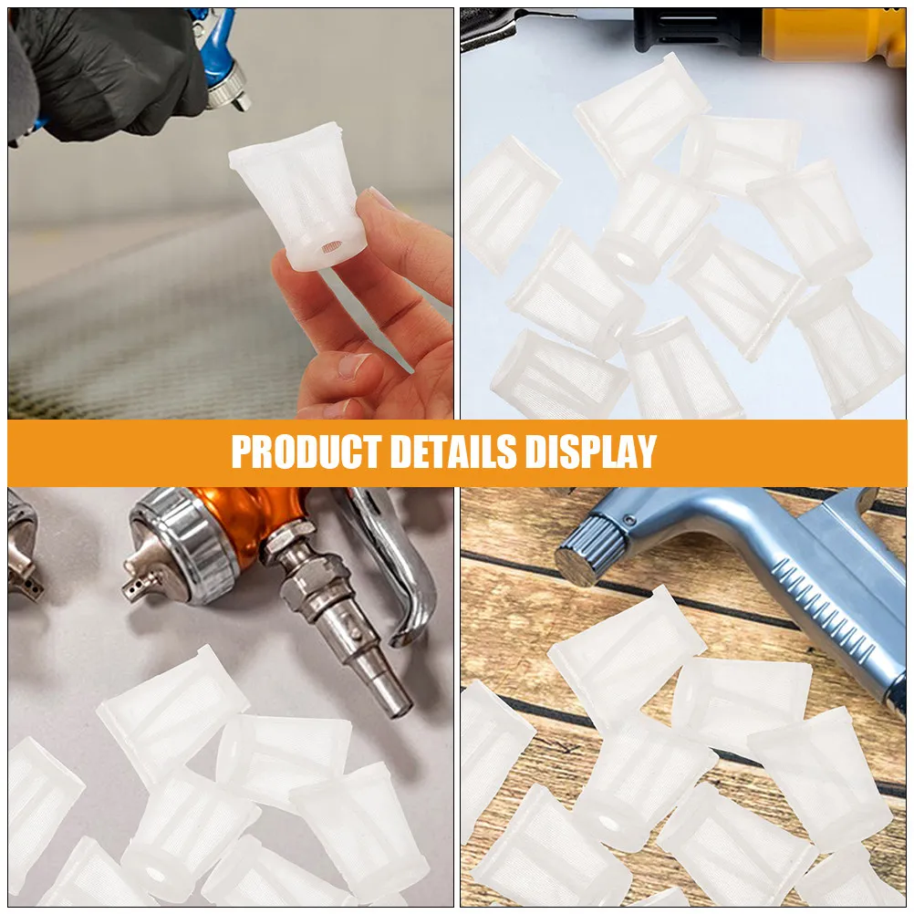 10pcs Lower Filter Mesh 120 Mesh Paint Sprayer Screen Replacement For Airless Sprayer Filters Strainer Tool Accessory