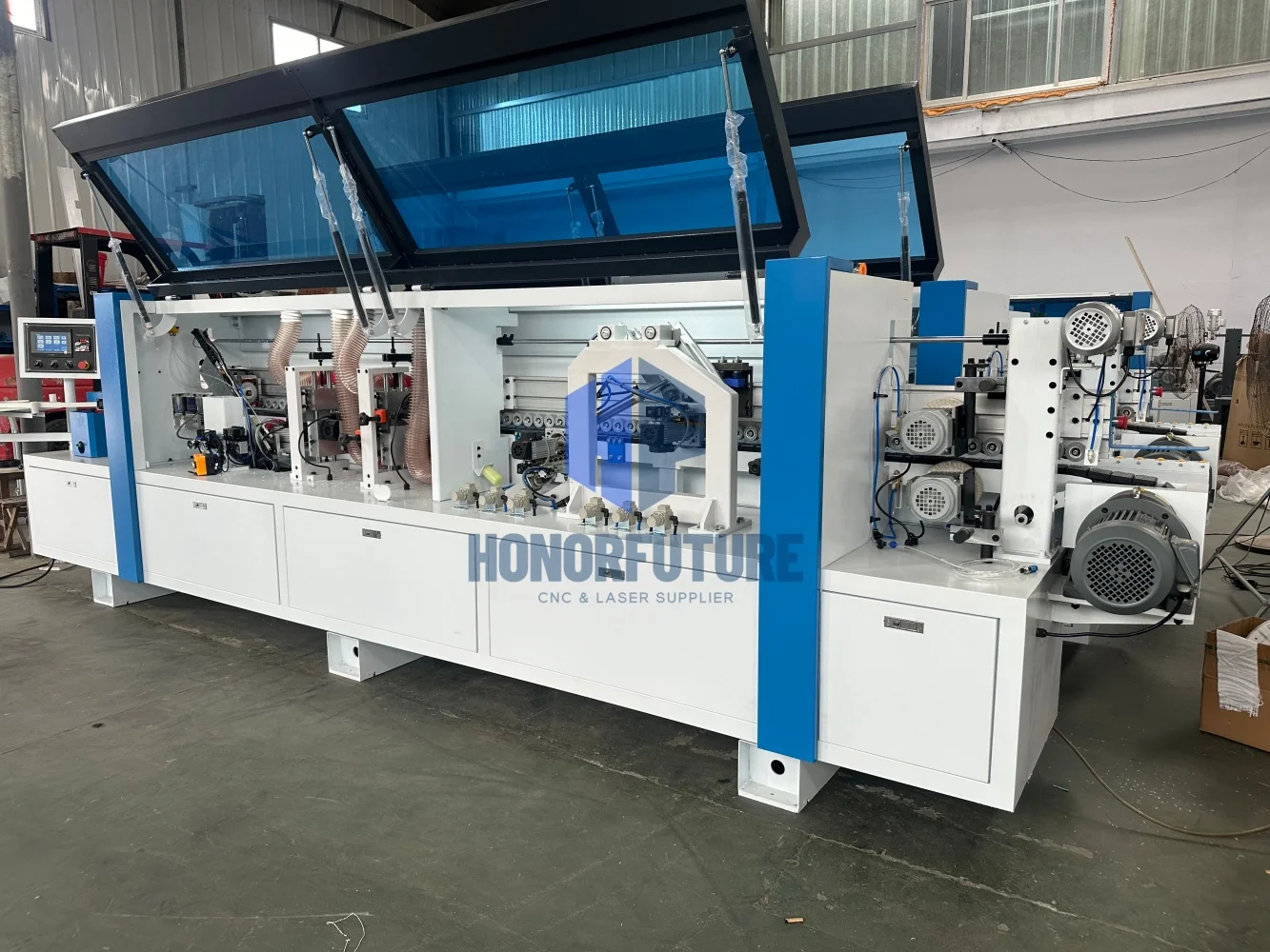 Automatic Edge Banding Machine for Wood Mdf Plywood Furniture Cabinet Kitchen Making Panel Edge Banding Functions