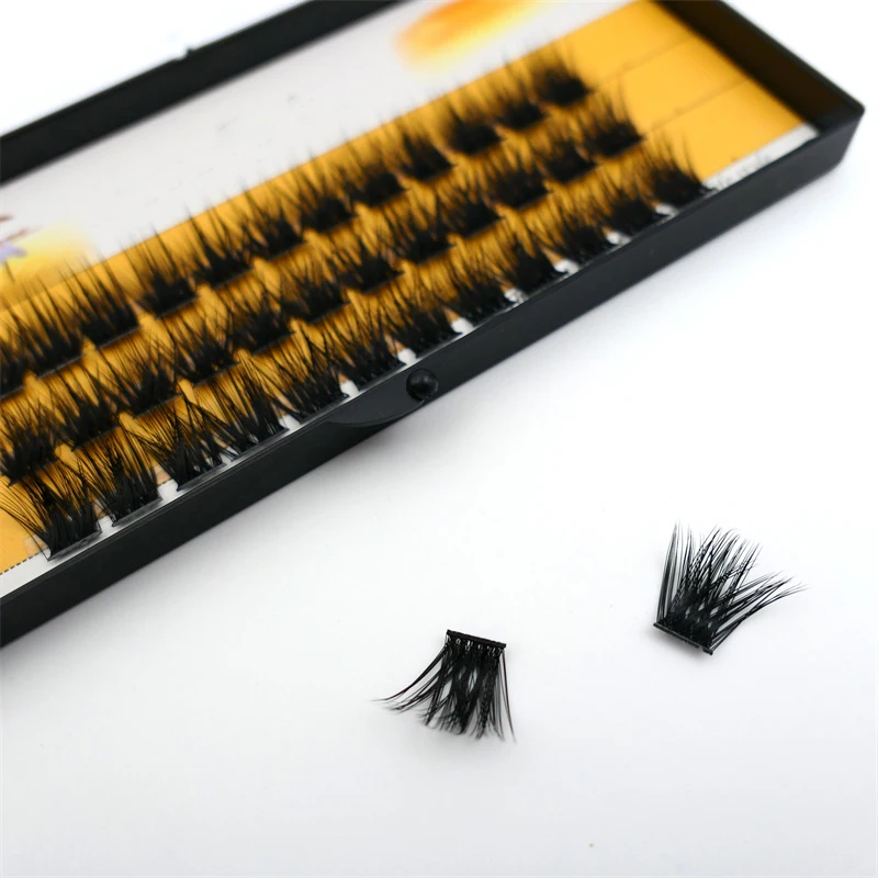 36 grupos de pestañas postizas 40D, individuales, segmentadas, naturales, fáciles de usar para extensiones 6