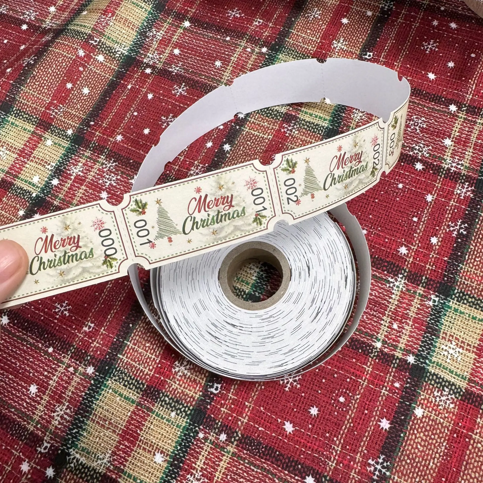 500 قطعة عيد الميلاد كرنفال اليانصيب القبول تذكرة بطاقة عيد الميلاد الديكور 2025 عيد الميلاد عطلة السحب تذكرة السنة الجديدة هدية 2026 أطفال #3