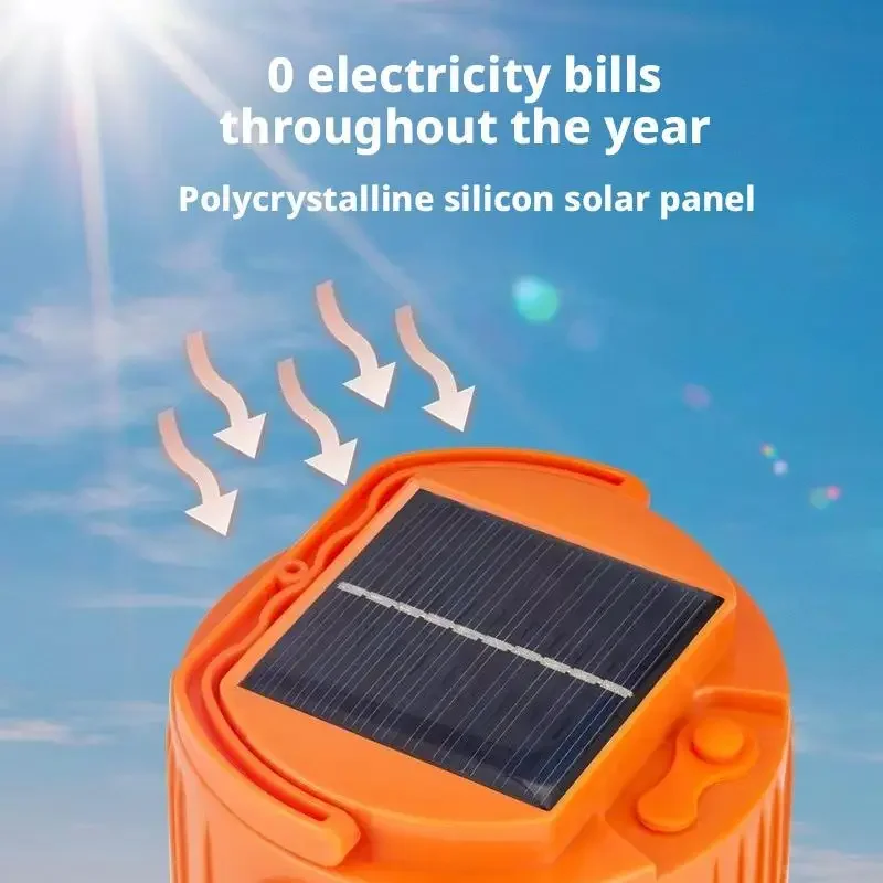 Powerful Led Emergency Camping Light, Solar Charging 2-In-1 Flashlight, Outdoor Adventure Camping Light