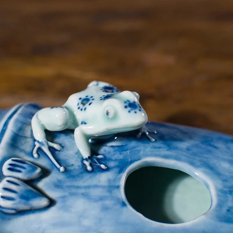 Chinese Ceramic Paperweight Multi-Functional Calligraphy Tools with Ink Dish, Antique Scholar's Desk Essential, Creative Gift