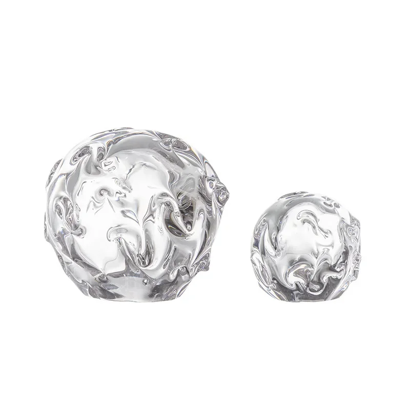 Auspicious crystal abstract ball decorative glass ornament, entrance modern high-end atmospheric handicraft soft decoration