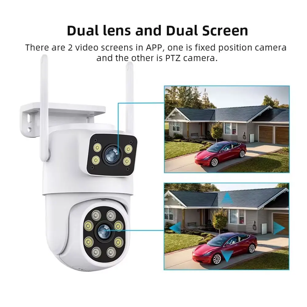 Wireless CCTV System WiFi Camera Kit 8MP IP Camera With Auto Track Security Audio 8CH NVR Video Surveillance Set ICsee
