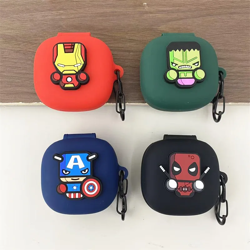 Cartoon Marvel Earphone Case For Anker Soundcore P31i/R60i NC Silicone Wireless Earbuds Anti-fall Protective Cover