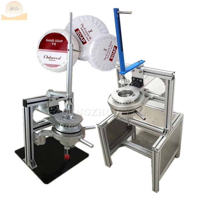 

Pneumatic Semi Automatic Pleat Paper Pearlized Film Round Pleated Soap Packing Machine Manual Detergent Soap Wrapping Machine