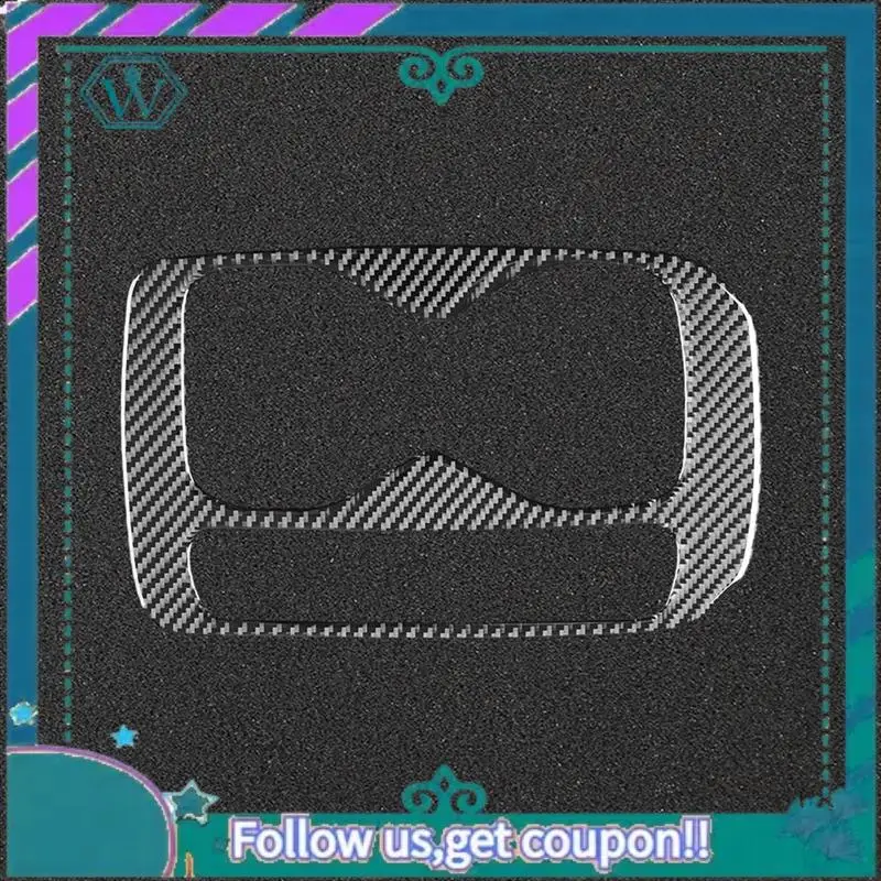 AA92-وحدة التحكم المركزية كأس الماء حامل الإطار غطاء لوحة ألياف الكربون لشركة فولكس فاجن ID.4 ID4 2021 2022 2023 الملحقات الداخلية #4