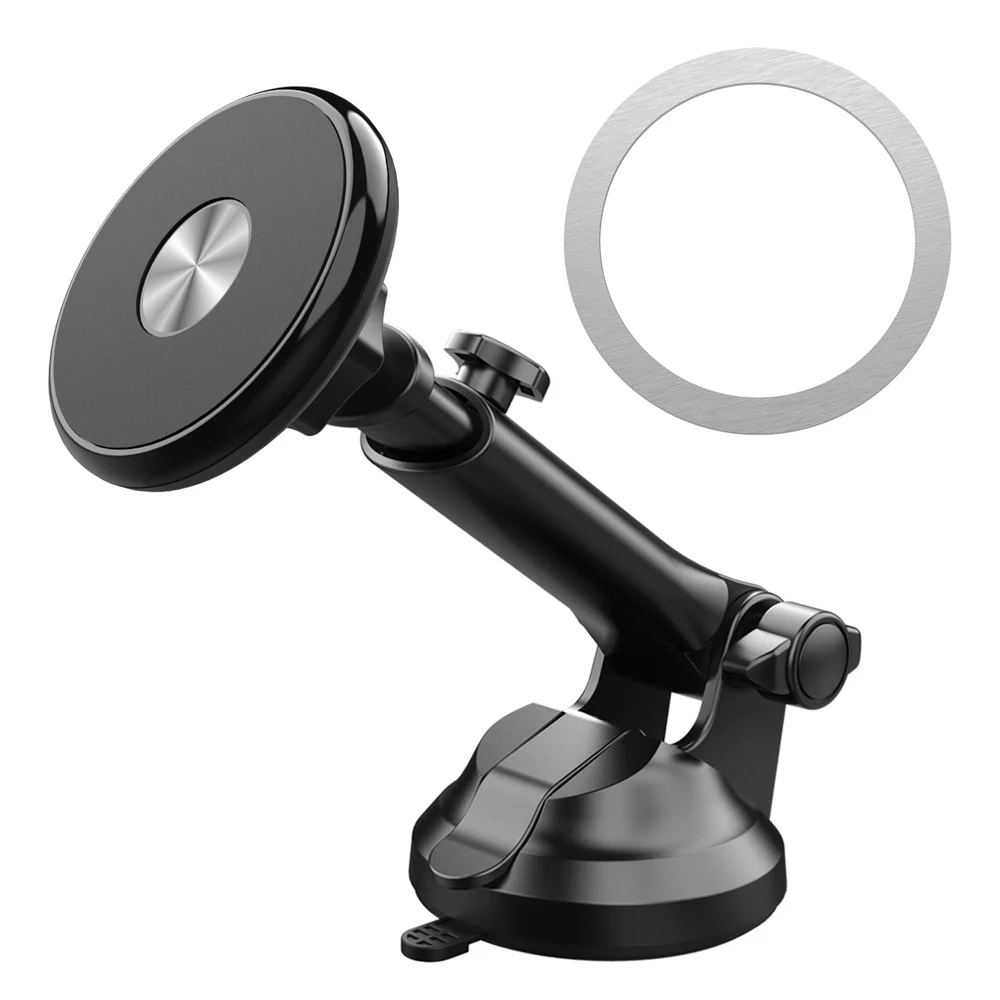 Suction Cup Car Dashboard Mobile Phone Holder Magnetic Car Windshield Cellphone Mount for iPhone 15 Magsafe Xiaomi GPS Brackets