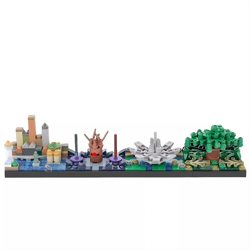 Bricklink Film Avatar De Laatste Airbender En De Legende Van De Korra-Architectuur Skyline Street View Bouwstenen Kid Speelgoed Cadeau