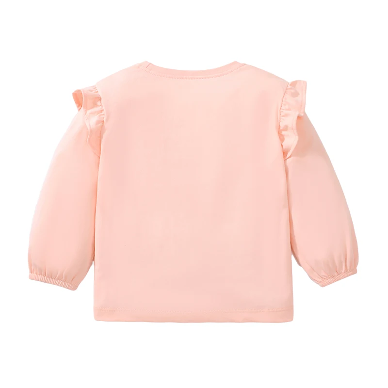 Little maven Kids Clothes for Girls Cotton New Year Tops Christmas Snow Man Toddler Girls Long Sleeve T-shirt