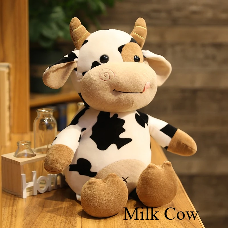 

Мультяшная молочная корова, плюшевые игрушки, большая милая имитация аниме, фильм, крупный рогатый скот, мягкая кукла, мягкая подушка для друзей, подарки на день рождения для детей
