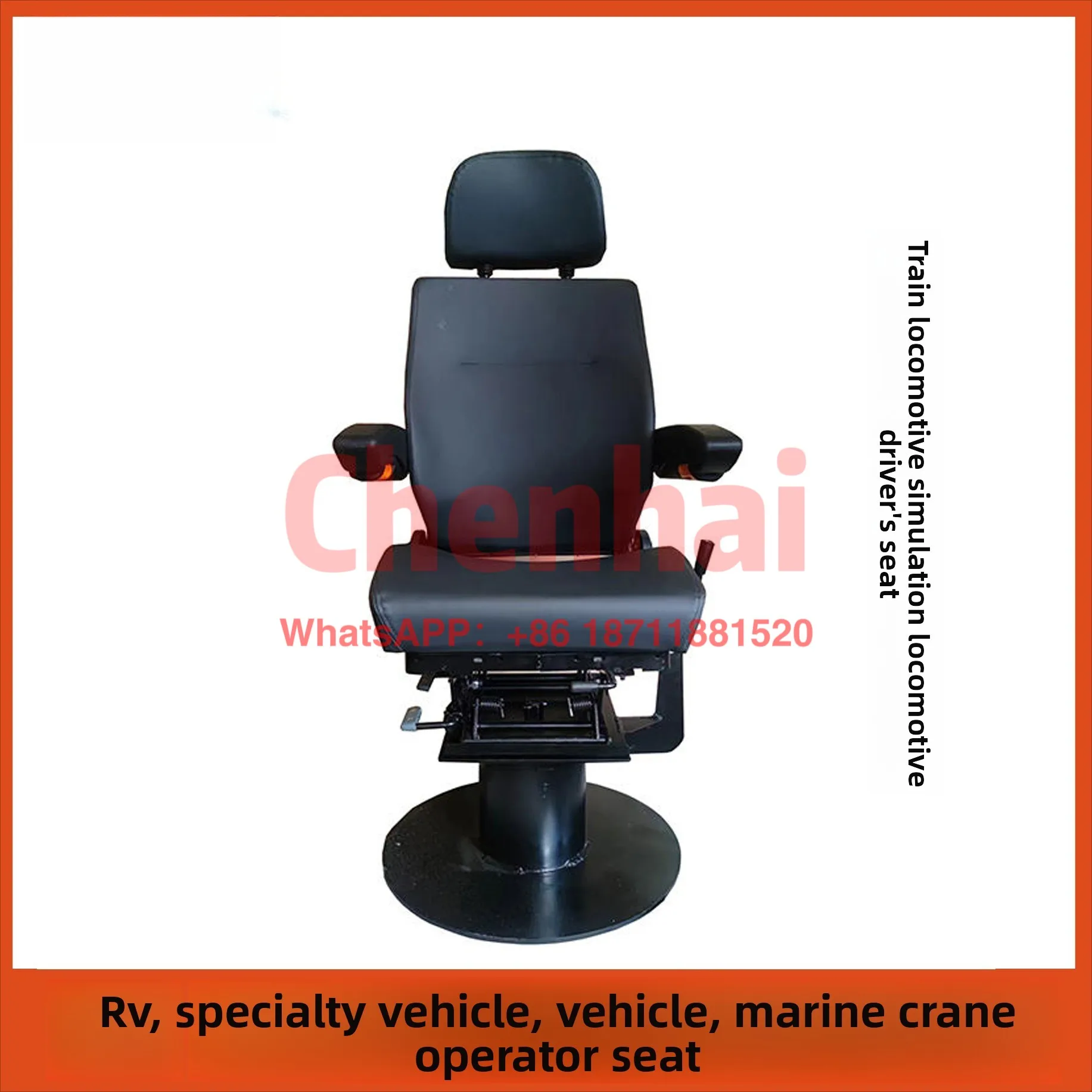 Customized Railway Locomotive Driver's Seat, Hydraulic Shock Absorption Rotating Lift Seat, Electric Locomotive Lift Seat