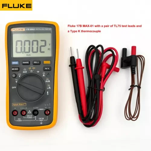 Fluke 15B/17B MAX Digital Multimeter Audible/Visual Alarm CATIII 600V AC/DC